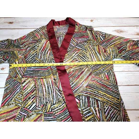 Melissa Mcarthy Seven Womens Top 2X Kimono Cover-Up Bohemian Layering Satin Plus - Picture 7 of 10